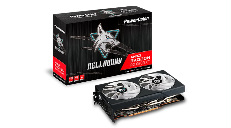 PowerColor Hellhound AMD Radeon RX 6600 XT 8GB GDDR6